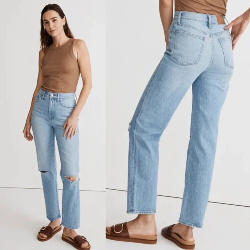 Madewell The Perfect Vintage Straight Jean in Westanna Wash size 28